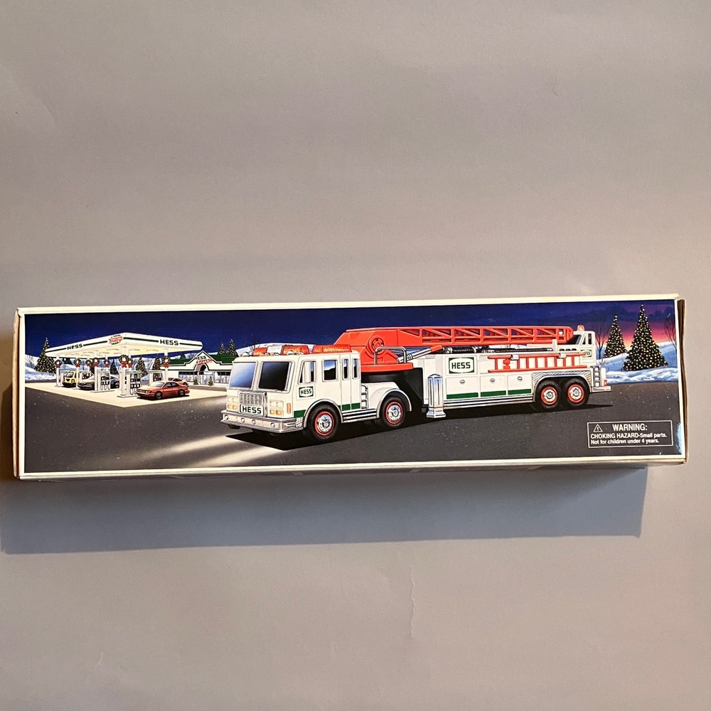Seasons Greetings Hess Fire Truck with box